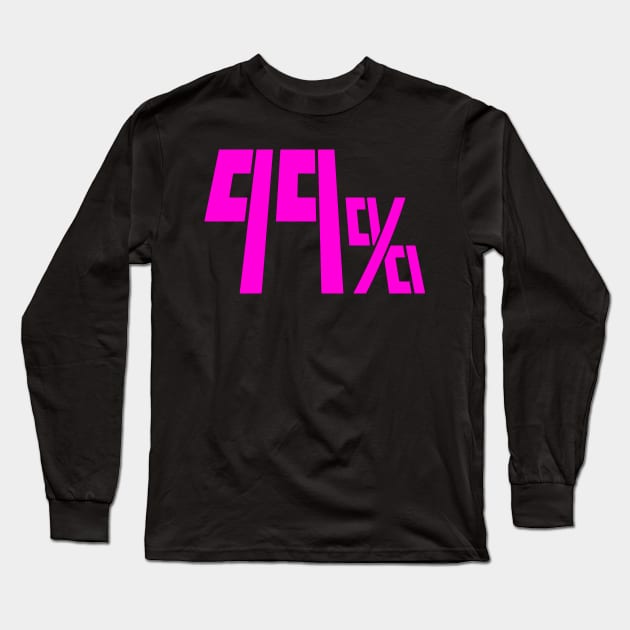 99% Psychic Overload - Magenta / Pink Long Sleeve T-Shirt by t-pots